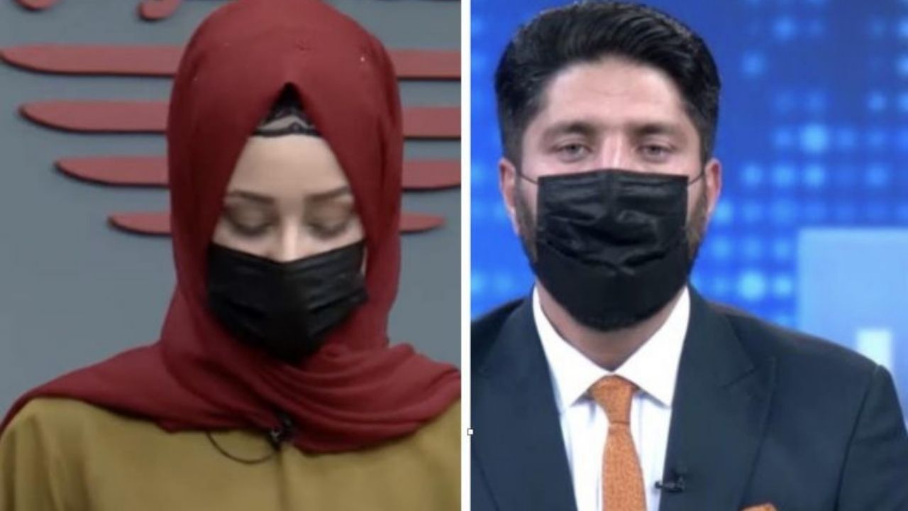 No Afeganistão, jornalistas homens cobrem o rosto em protesto