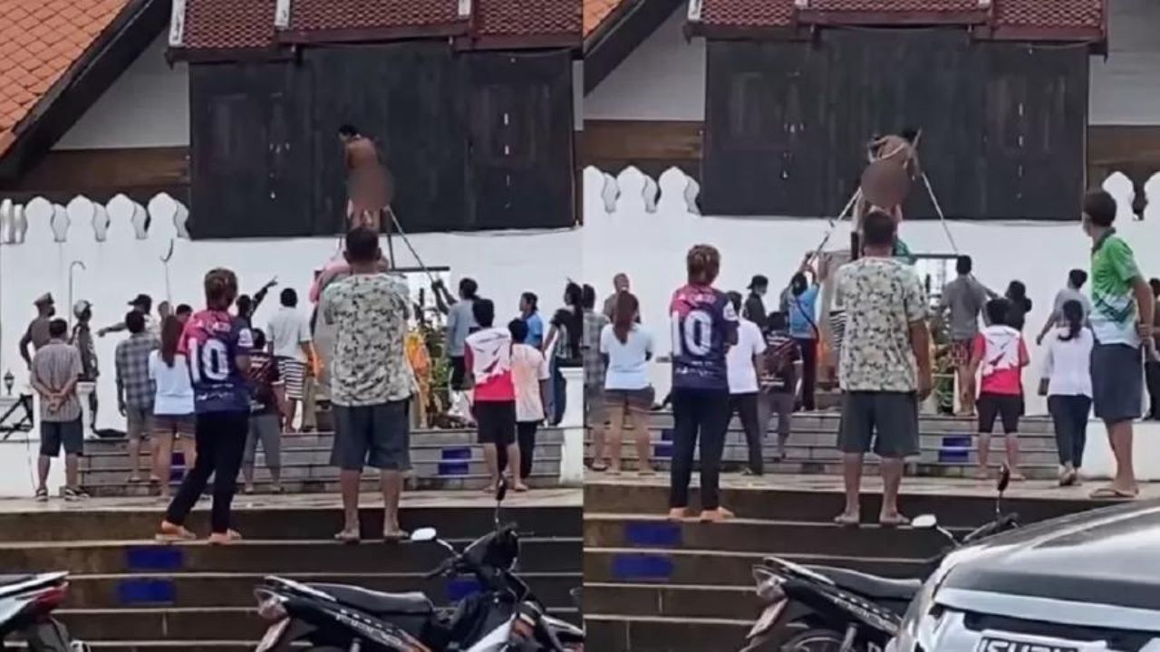 Homem é preso na Tailândia por “fazer sexo” com estátua de heroína sagrada