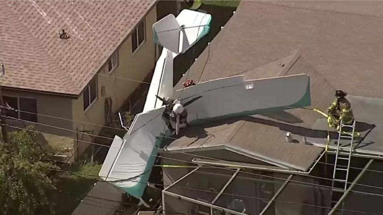 Duas pessoas morrem após avião cair sobre casa nos EUA