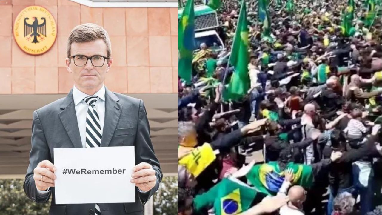 ‘Ataque à democracia’, diz embaixador da Alemanha no Brasil sobre gesto nazista em manifestação