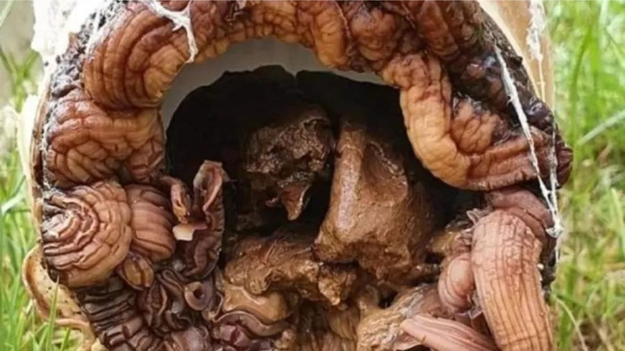 Britânico encontra criatura bizarra ao consertar encanamento: ‘tumor alienígena’