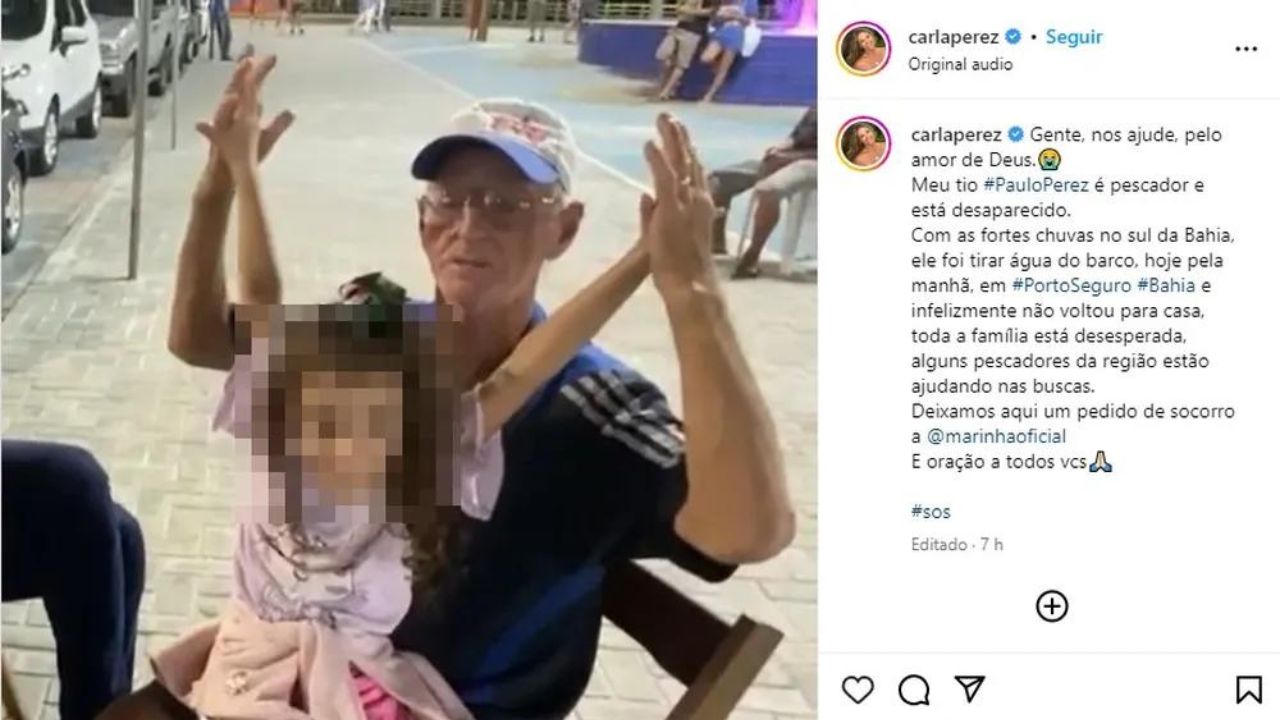 Corpo de tio de Carla Perez é encontrado às margens de rio na Bahia