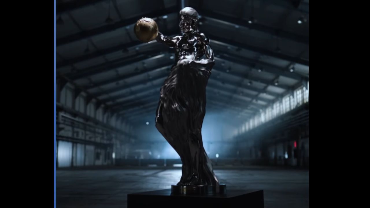 Escultura criada por inteligência artificial é exposta em museu