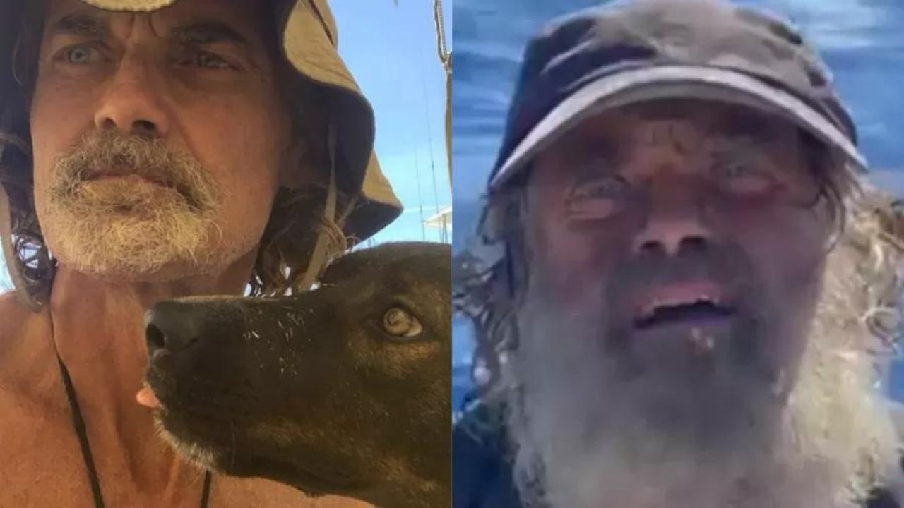 Marinheiro que passou dois meses à deriva no mar doa cadela que o acompanhou