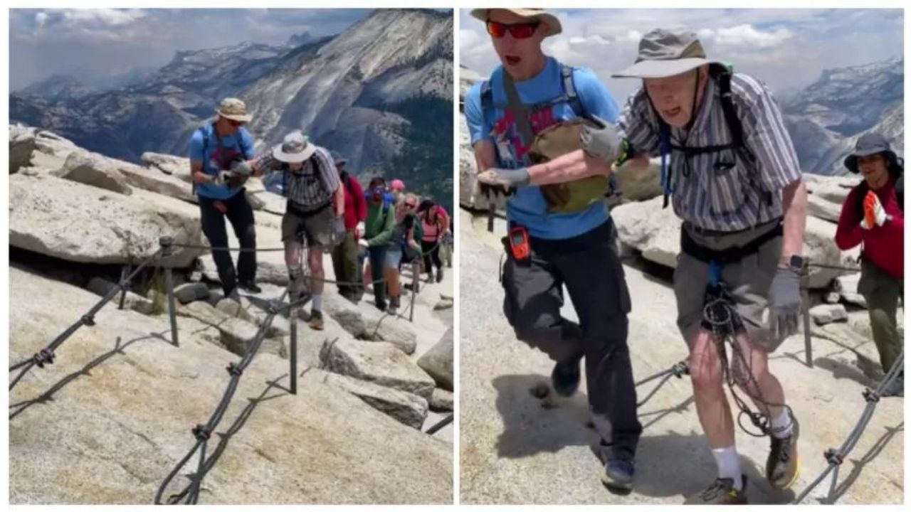 Idoso de 93 anos se torna o homem mais velho a escalar montanha de 2,6 mil metros