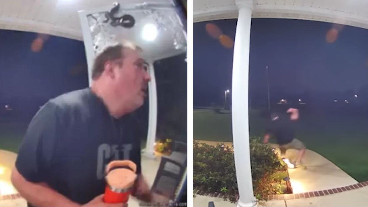 Em vídeo viral, homem é mordido por cobra ao abrir a porta de casa