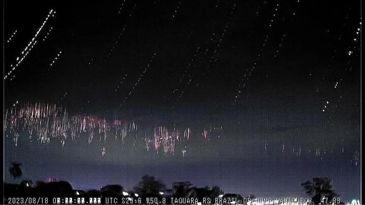 Fenômenos luminosos são avistados no céu na fronteira entre Rio Grande do Sul e Uruguai