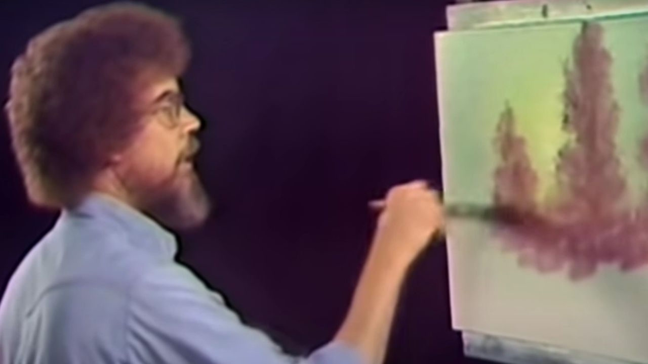 Primeira pintura de Bob Ross feita para a TV é colocada à venda por valor milionário