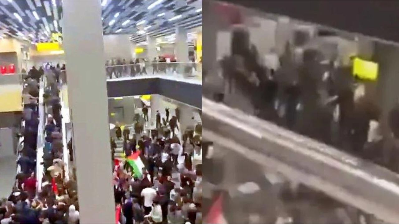 Após anúncio de chegada de avião com israelenses, multidão invade aeroporto na Rússia
