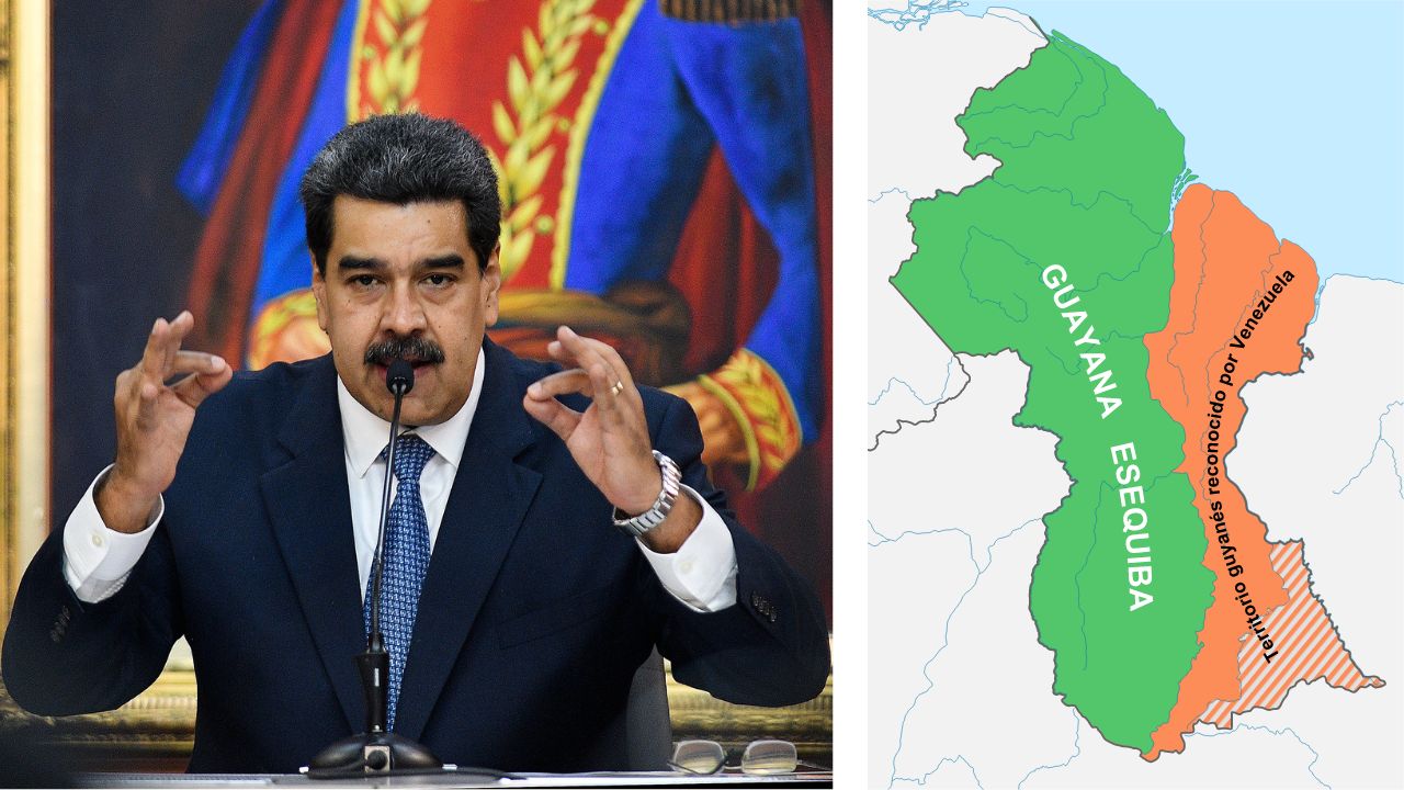 Território de Essequibo, reivindicado por Maduro, pertenceu em parte ao Brasil