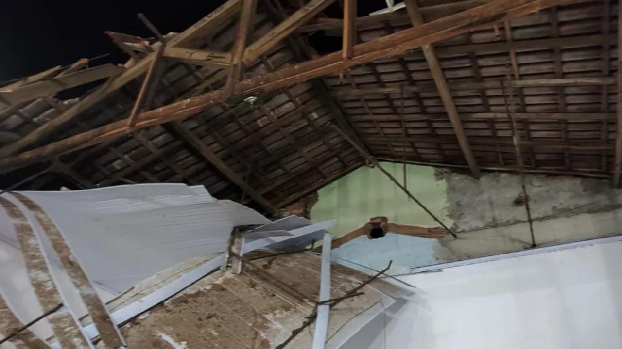 Telhado de igreja desaba e deixa dezenas de feridos em Minas Gerais