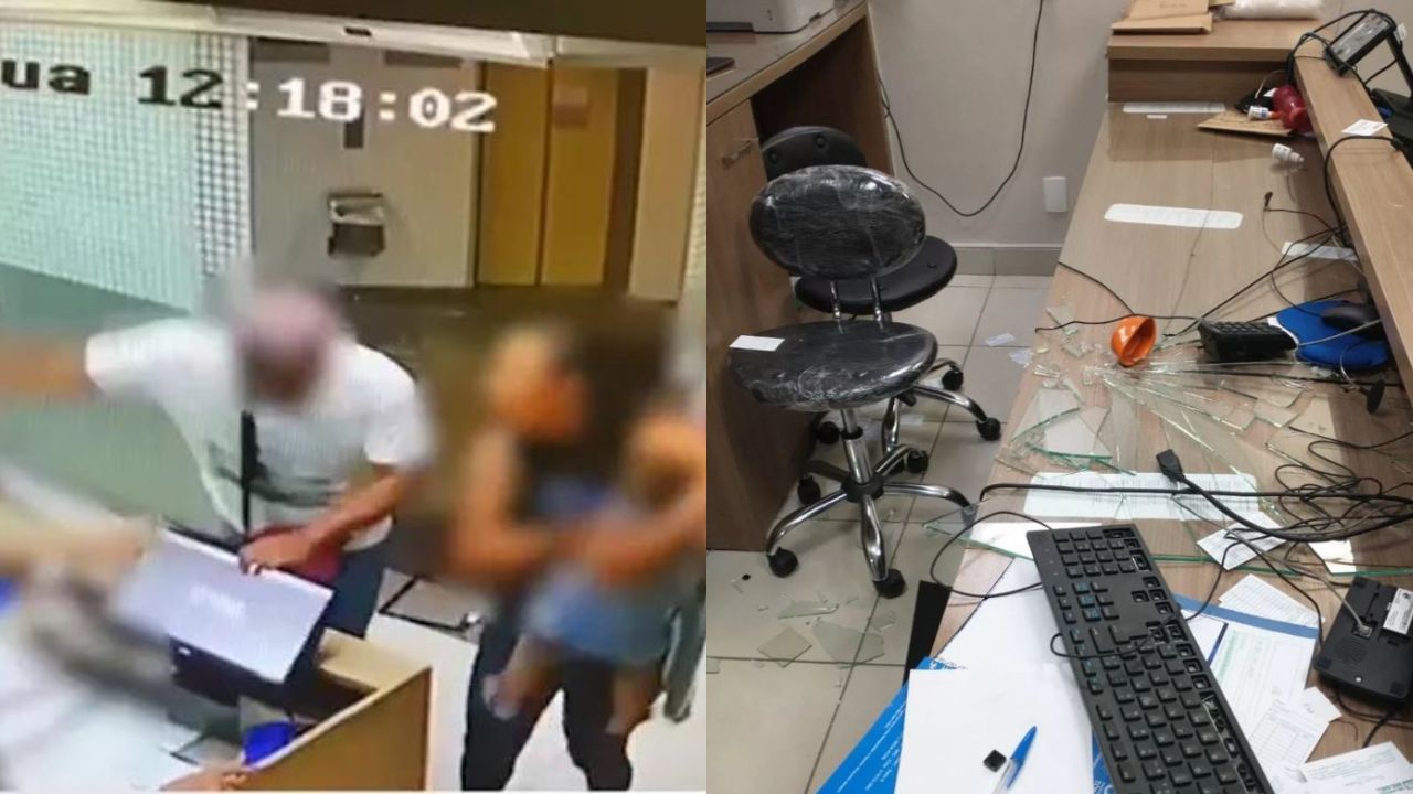 Casal destrói consultório e alega teoria mirabolante: ‘Implantaram um chip na minha boca’