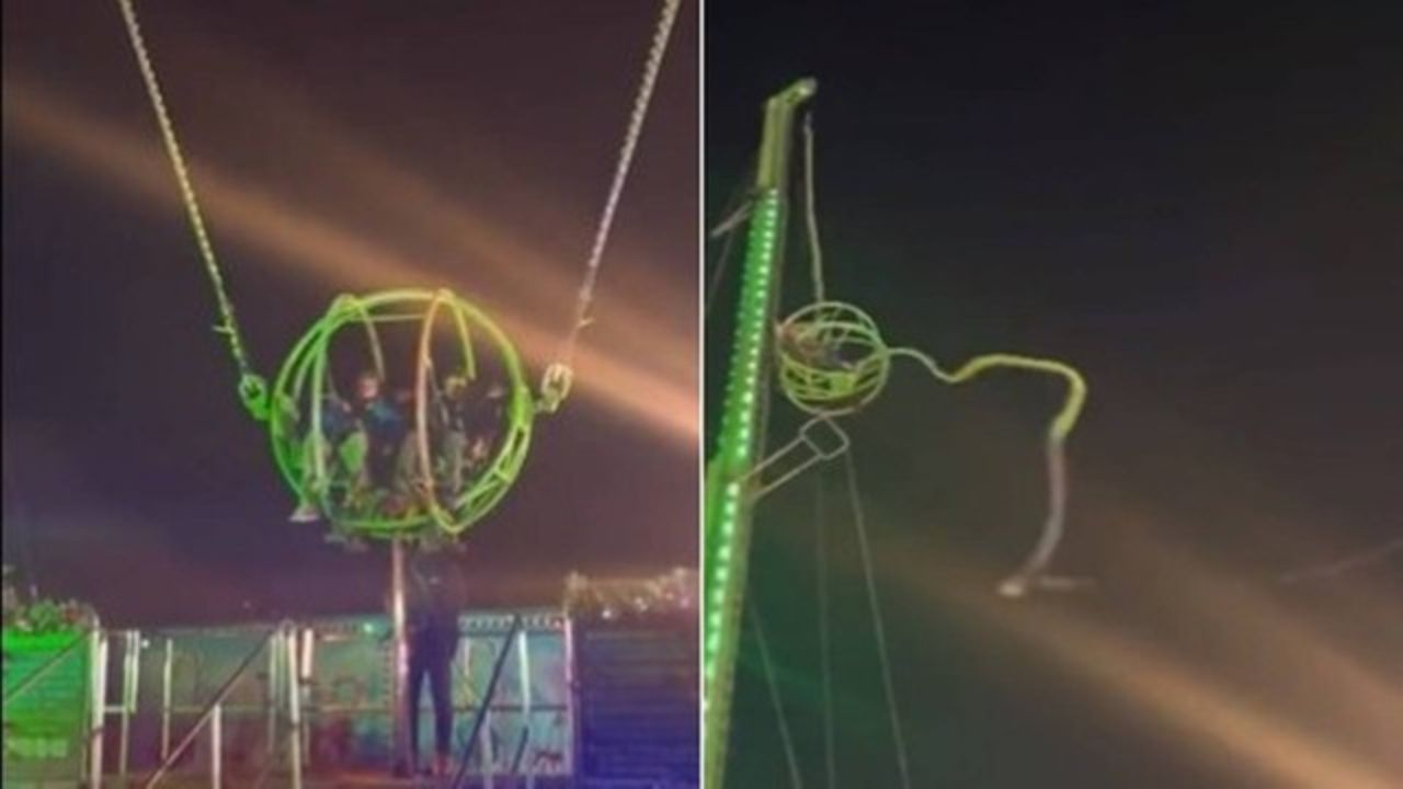 Pessoas ficam penduradas após falha em brinquedo de parque localizado em Londres