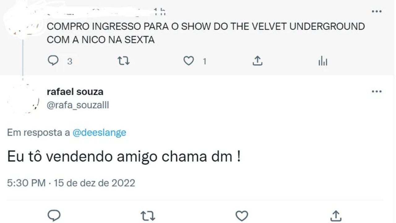 Nas redes sociais, golpistas vendem ingressos para shows de bandas que não existem mais