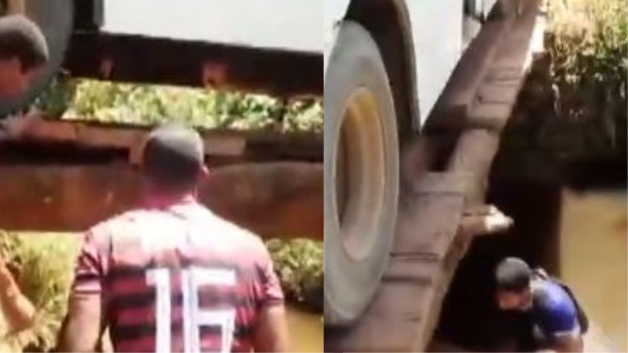 Indígenas perdem aula após rompimento de ponte de madeira na Bahia