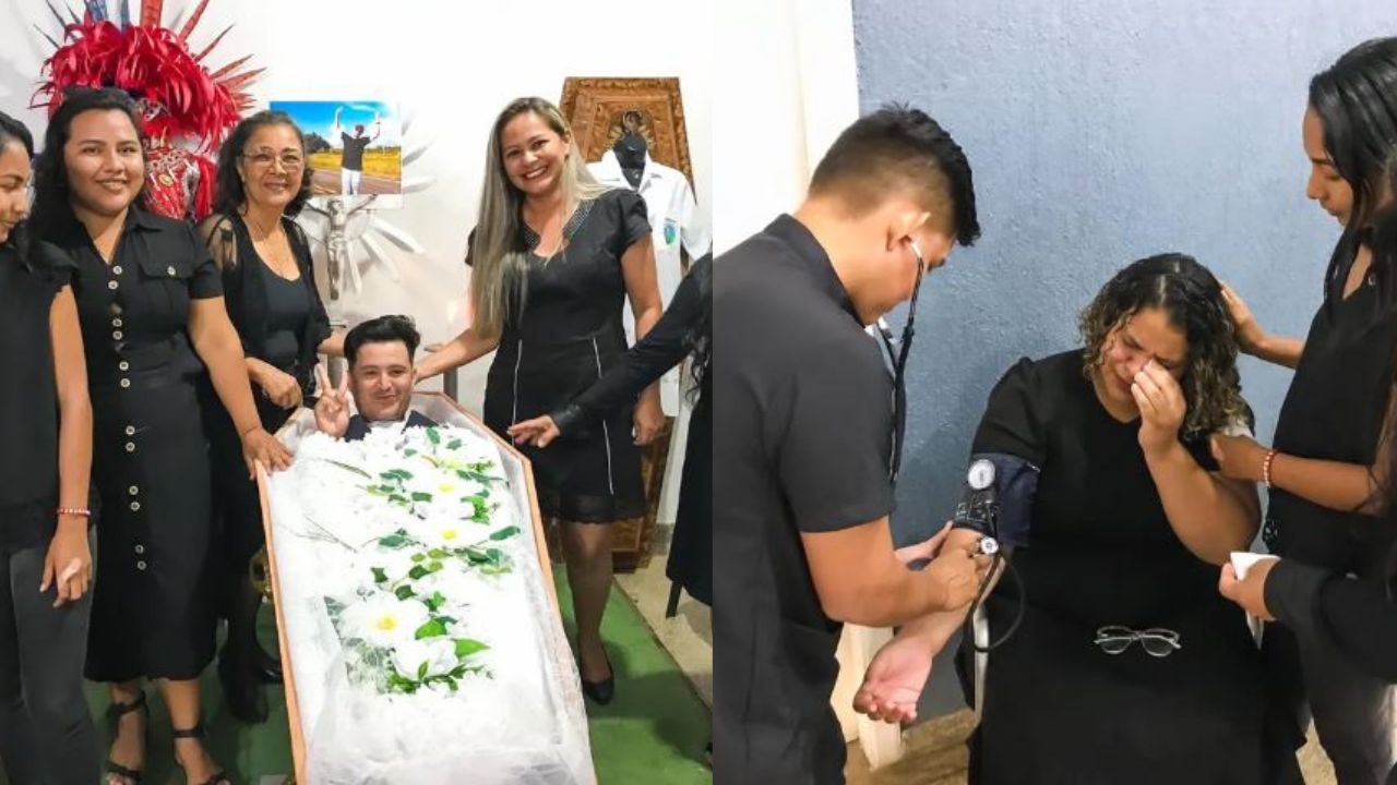 Em curso de organização de eventos, funeral “fake” viraliza nas redes e tem até “morto”