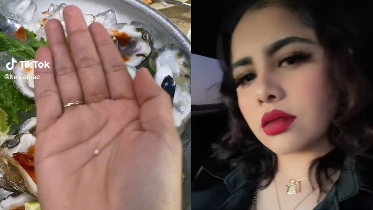 Uma chance em 10 mil: Mulher viraliza após encontrar pérola dentro de ostra de restaurante