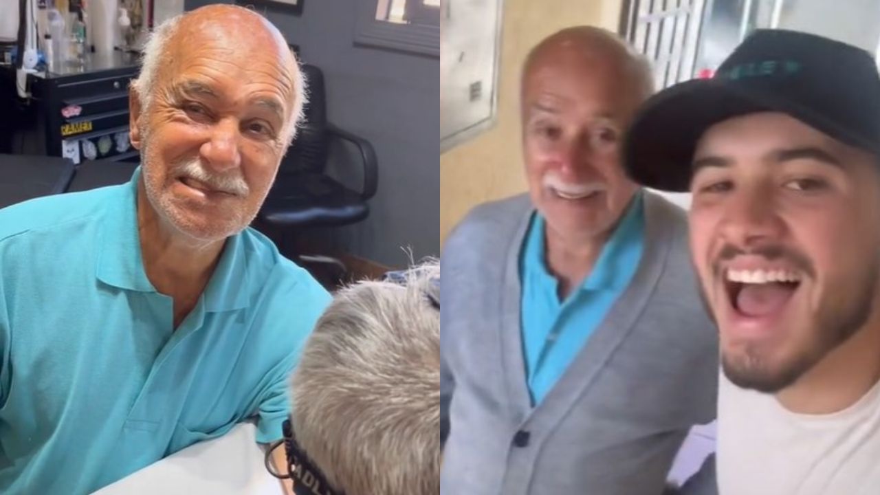 Idoso chama atenção de internautas ao fazer primeira tatuagem aos 93 anos: ‘Curtindo a experiência’