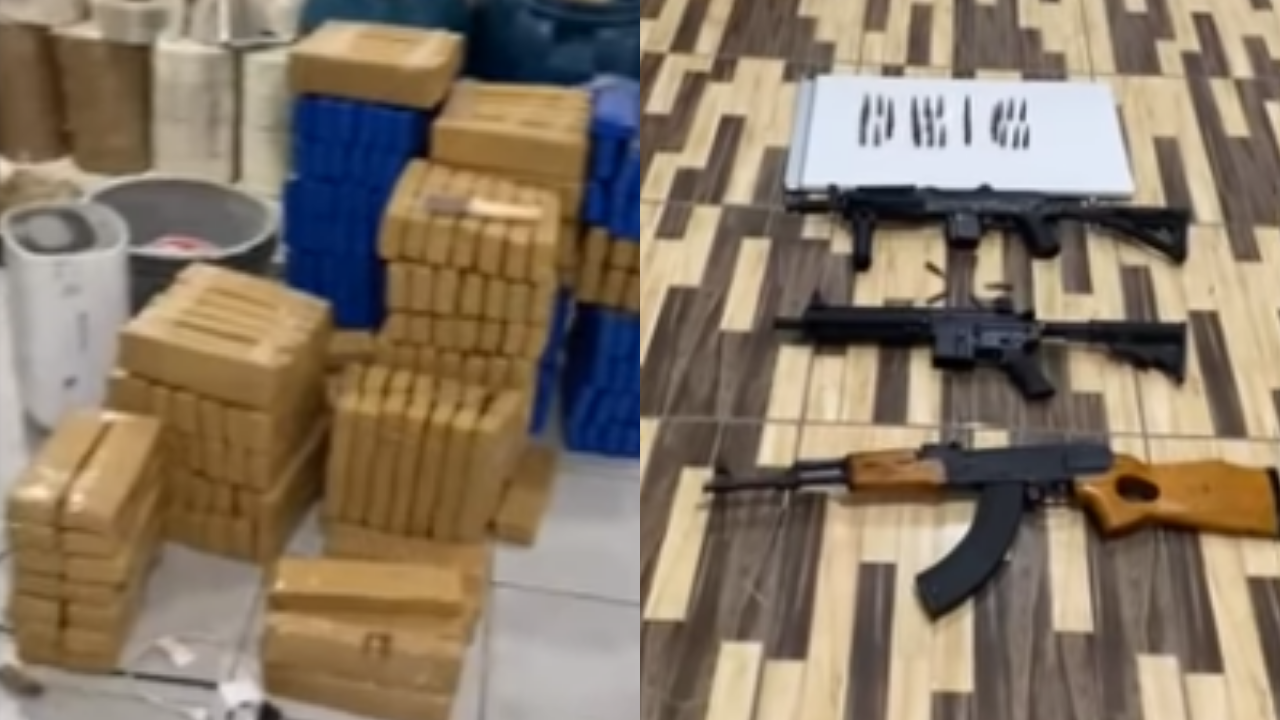 Policiais percebem piso mal-encaixado em residência e descobrem laboratório de cocaína