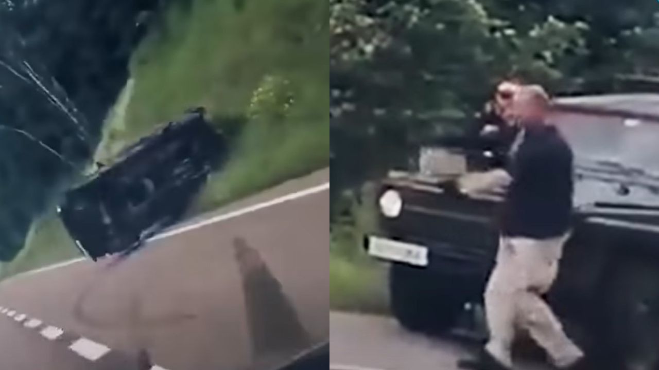 Vídeo: Após extremista queimar Alcorão, mulheres o perseguem e causam capotamento de seu carro