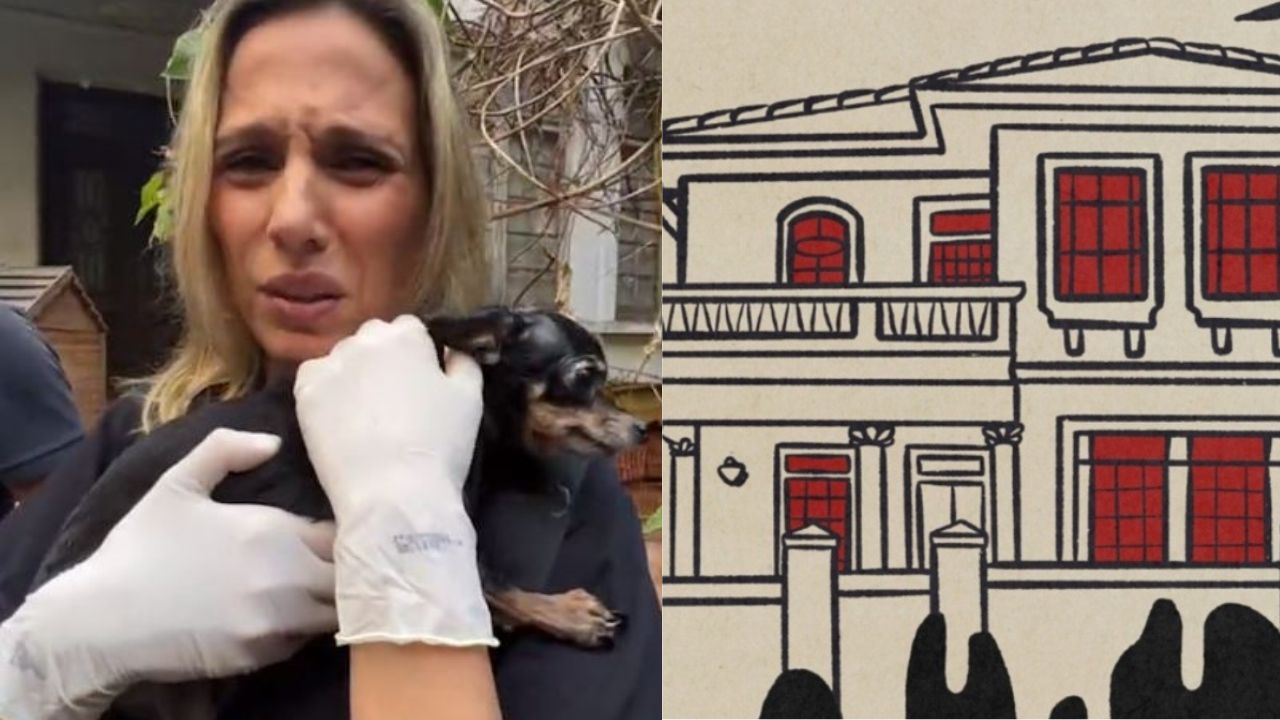 Luisa Mell resgata cachorro em mansão de “A mulher da casa abandonada”:  ‘Foi horrível’