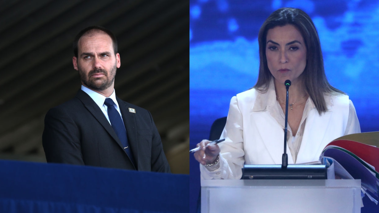 Após selfie com apoiadores de Lula, Eduardo Bolsonaro chama Soraya Thronicke de ‘traíra’