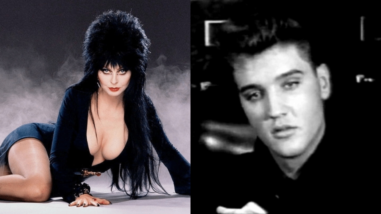 O encontro improvisado entre Elvis Presley e Elvira, a Rainha das Trevas