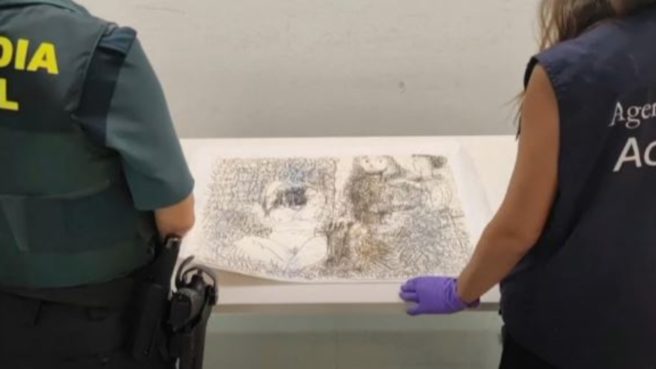 Esboço de Picasso de R$ 2,4 milhões é apreendido no aeroporto de Ibiza