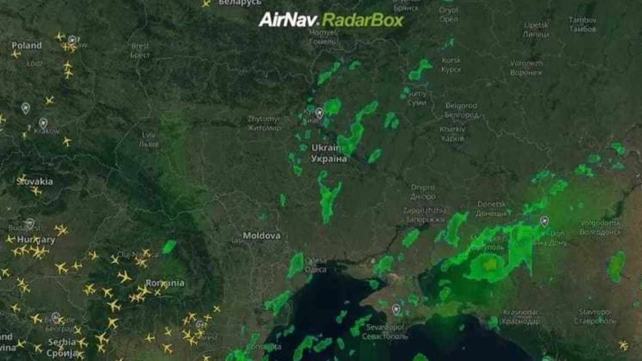 Espaço aéreo da Ucrânia esvaziou desde o início de ataques russos