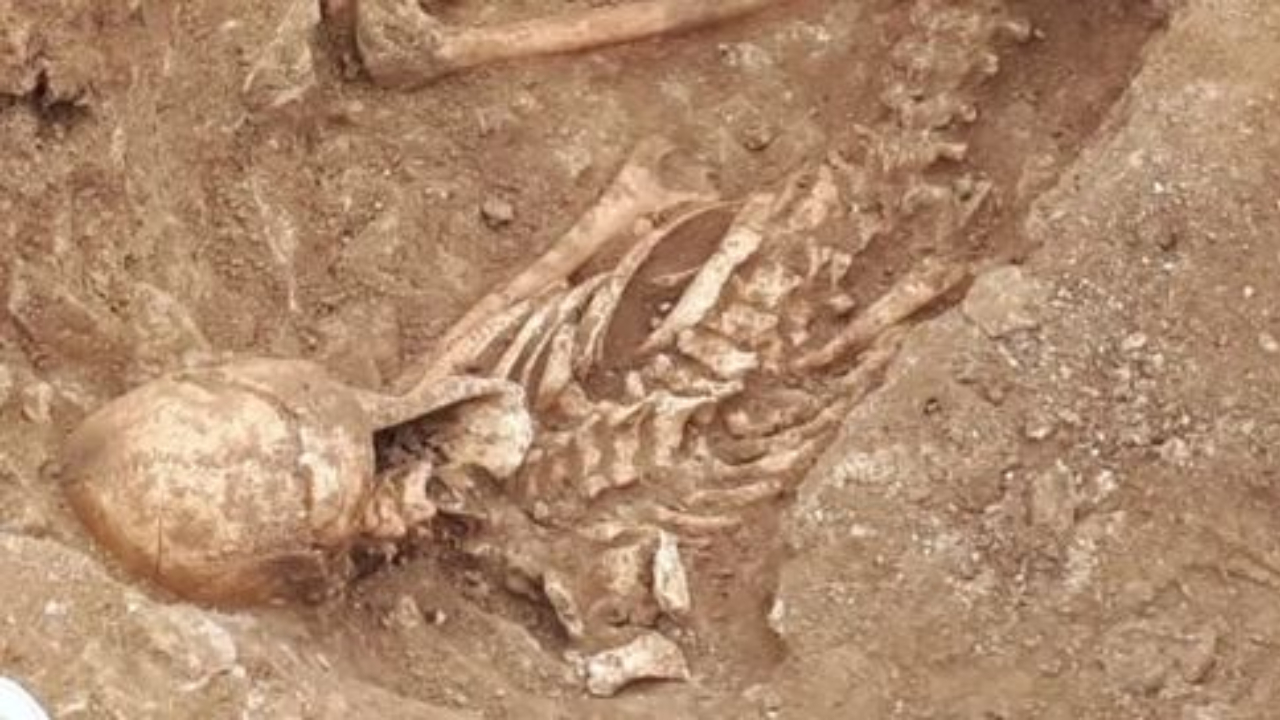 Na Inglaterra, dois esqueletos da Idade do Ferro são descobertos durante obras