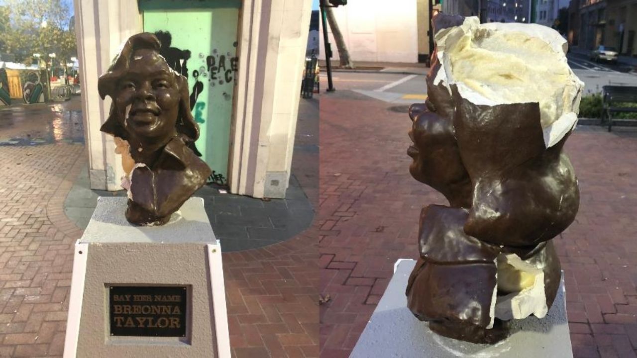 Autoridades dos EUA investigam vandalismo em estátua de Breonna Taylor
