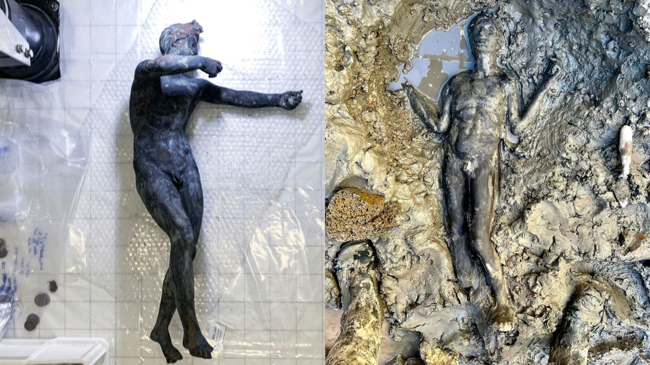 Na Itália, lama revela fascinantes estátuas de bronze de cerca de 2.300 anos; veja imagens!