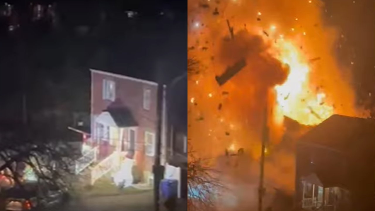 Durante investigação policial, casa explode nos Estados Unidos; veja vídeo!