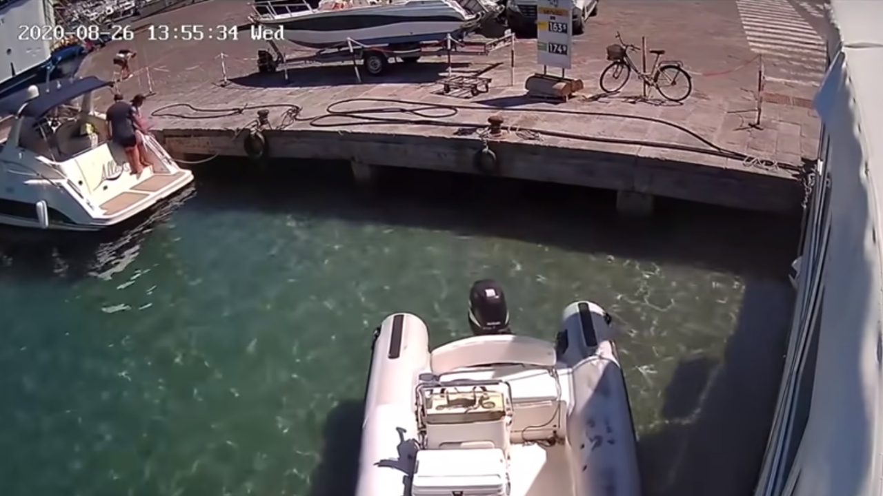 Barco explode na Itália e joga mulher no mar; confira o vídeo