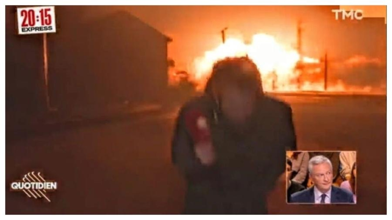 Durante entrada ao vivo, míssil explode perto de repórter na Ucrânia