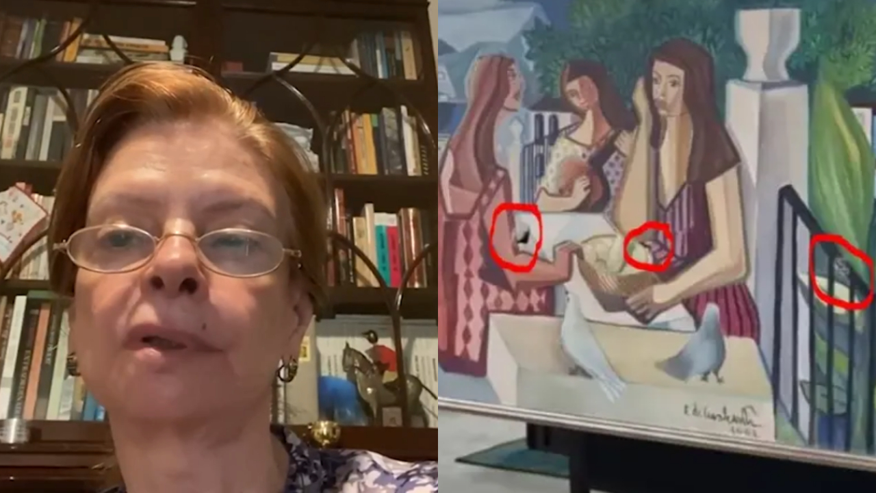 ‘Fiquei estarrecida’: filha de Di Cavalcanti condena ataque a obra no Planalto