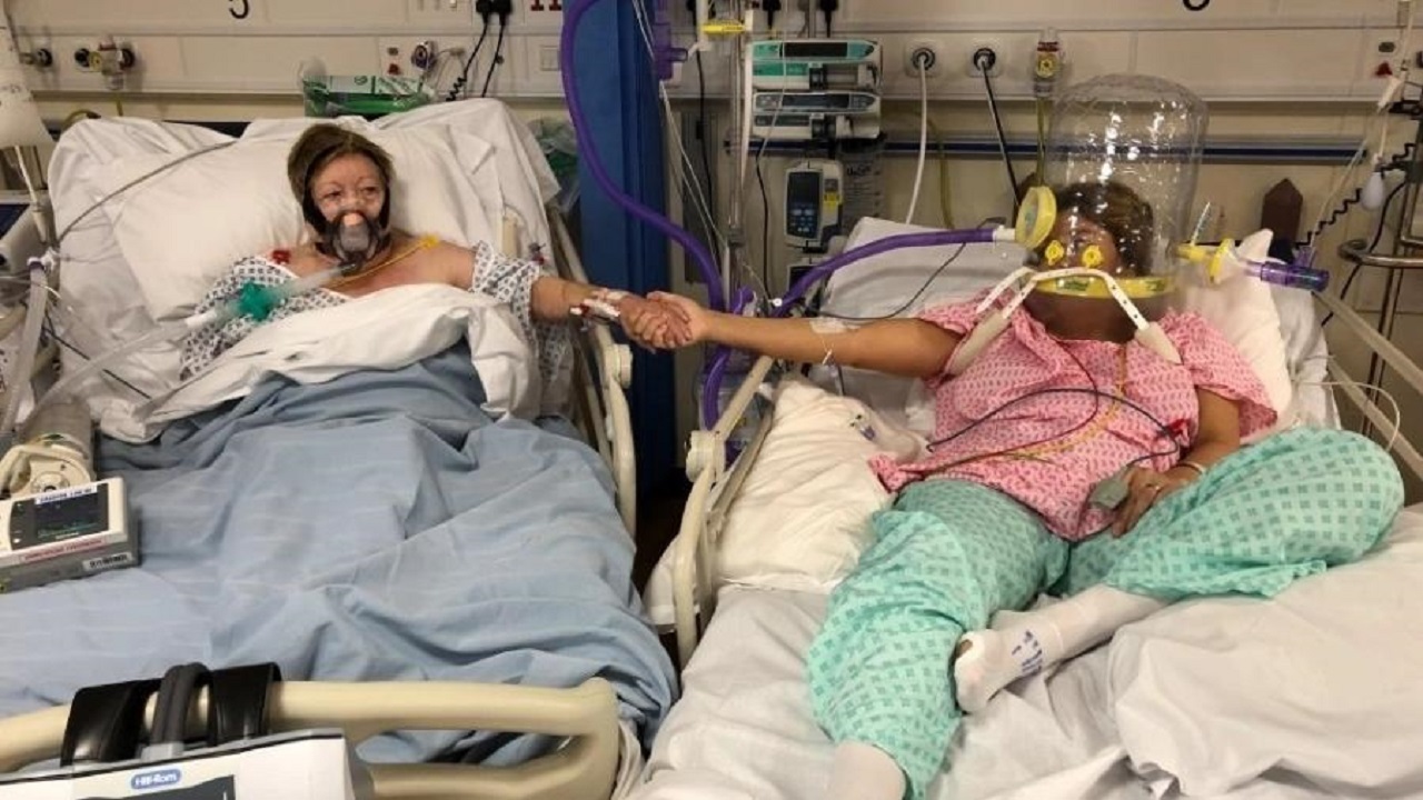 Vítima da Covid: Mãe morre menos de 24 horas depois de tirar foto com filha em UTI na Inglaterra