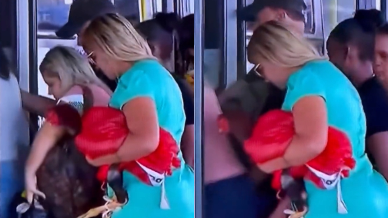 Em Goiânia, mulher vota com galinha vestida de vermelho e viraliza: ‘Diva’