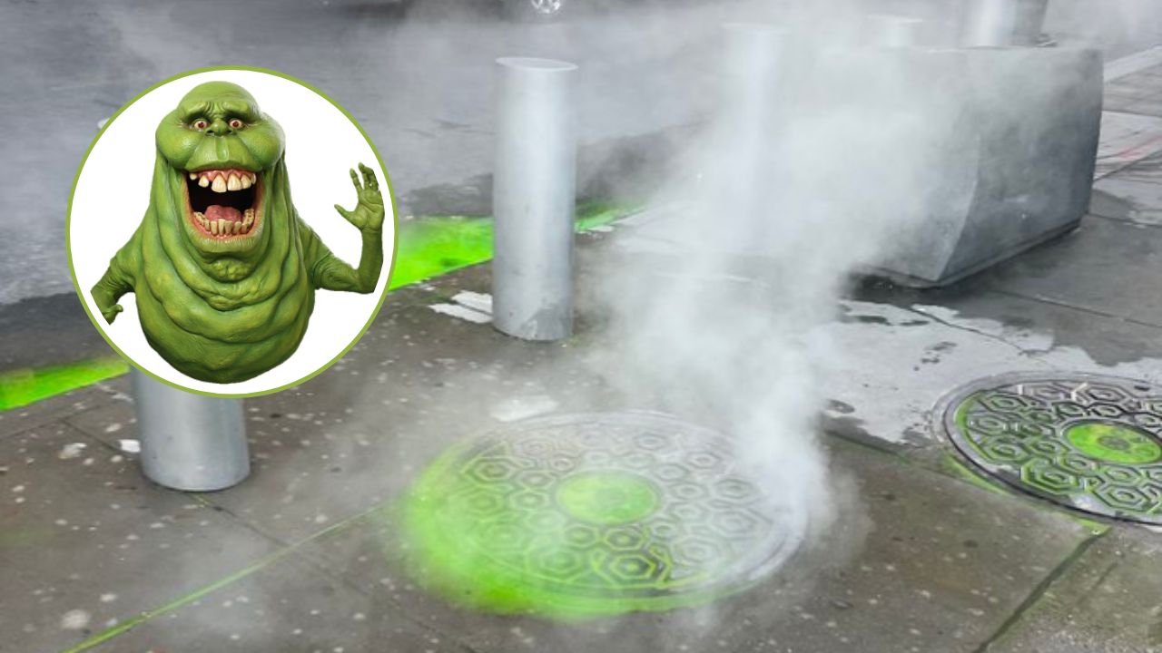 Geleia, é você? Gosma verde é vista saindo de bueiros em Nova York