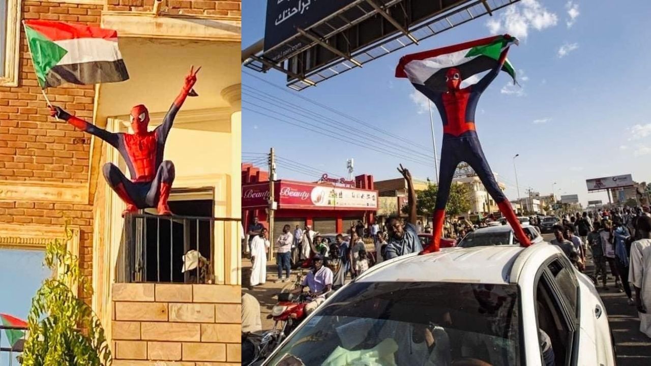 Como o ‘Homem-Aranha’ se tornou um ícone de resistência no Sudão