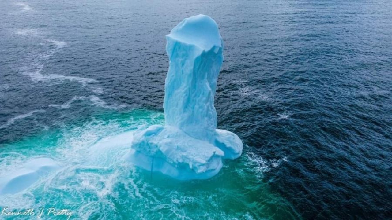 Canadá: Foto de iceberg em formato de pênis viraliza nas redes