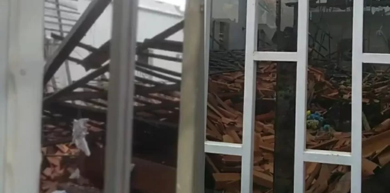 Teto de igreja do Maranhão desaba e mata criança de três meses