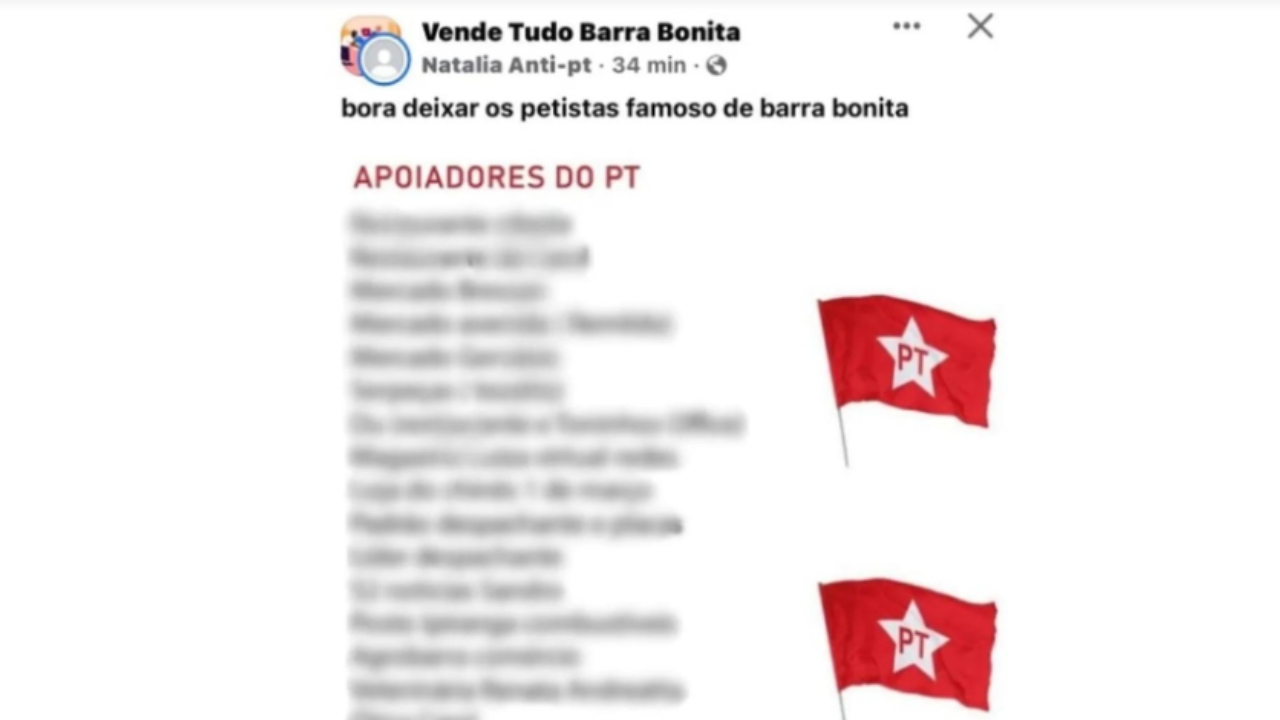 Esteticista que teve nome divulgado em lista de boicote a comerciantes petistas recorre à Justiça