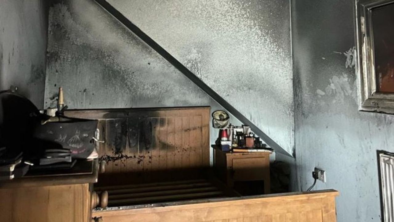 Cachorro provoca incêndio em acidente bizarro na Inglaterra