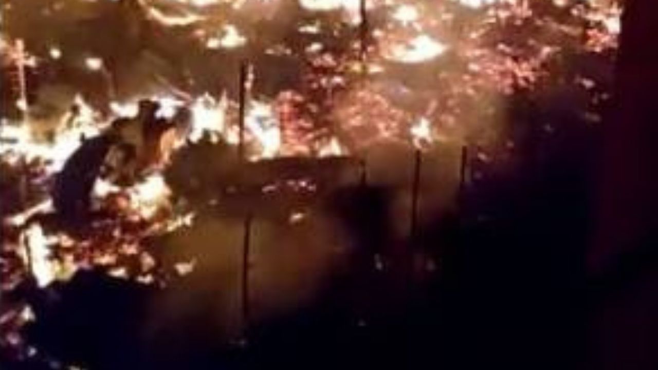 Incêndio devasta mais de 200 barracos de ocupação irregular no Rio e deixa desabrigados