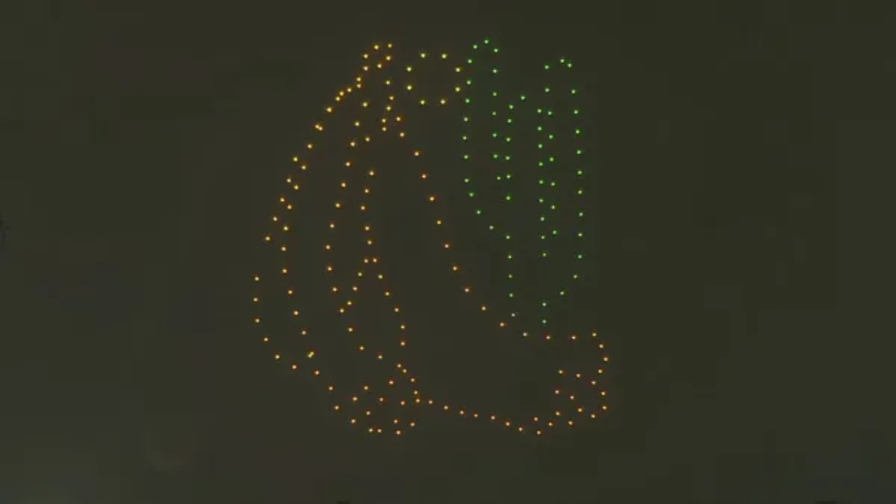 Do Abaporu ao mapa do Brasil: o impressionante balé de drones no Museu do Ipiranga