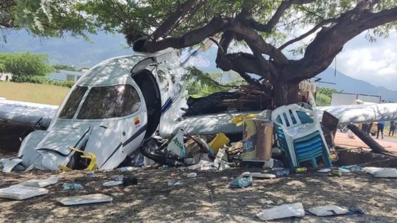 Menino de 2 anos falece atingido por jatinho particular que saiu da pista