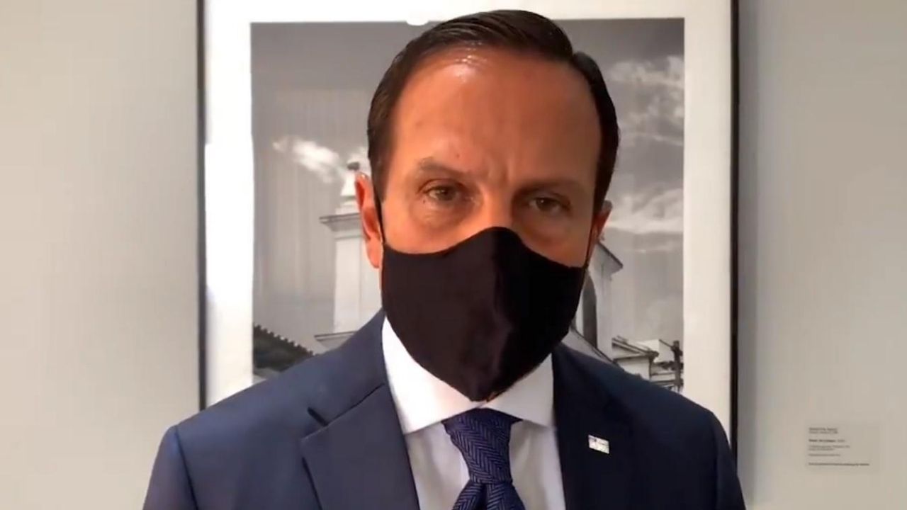 Governador de São Paulo, João Doria, afirma estar com coronavírus