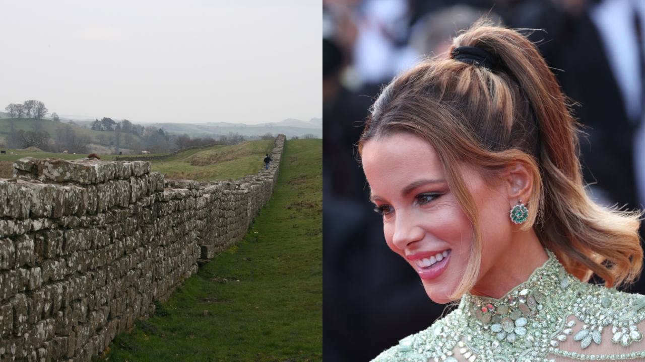 Atriz britânica, Kate Beckinsale, revela que furtou parte da Muralha de Adriano aos 8 anos