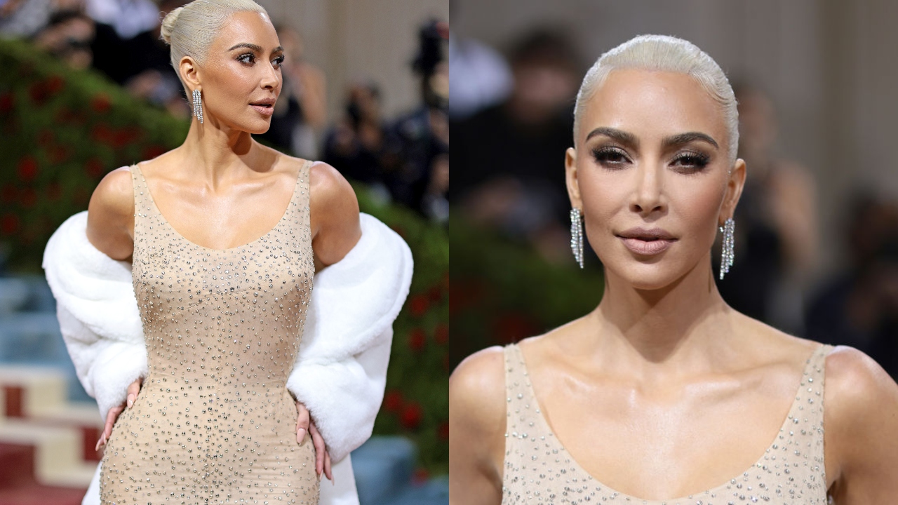 60 anos depois, Kim Kardashian revive escandaloso vestido de Marilyn Monroe